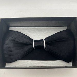 Santana Formal Accessories Pre Tied Formal Black Bow Tie for Tuxedo